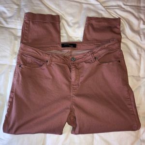 Size 14 rosy pink ankle jeans